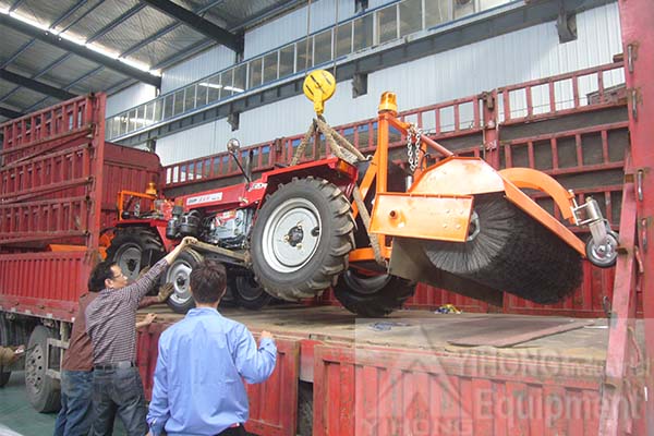 2 Sets of Tractor Mounted Road Sweepers Exported to Tanzania